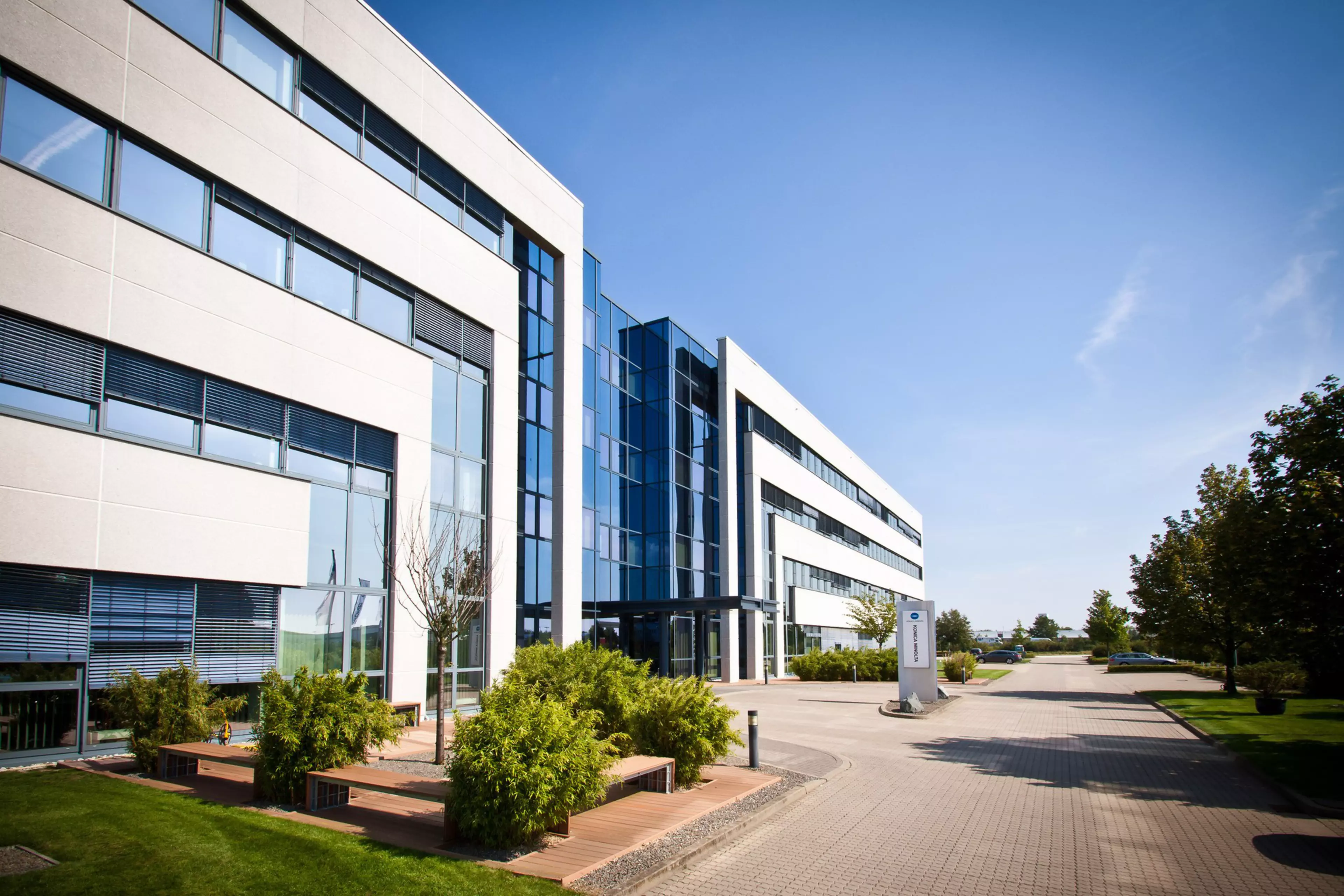 Corporate/Company,  Headquarter Konica Minolta Business Solutions Europe GmbH Building Langenhagen Germany,  Headquarters Konica Minolta Business Solutions Deutschland GmbH,  building,  headquarters,  Building,  Office Building