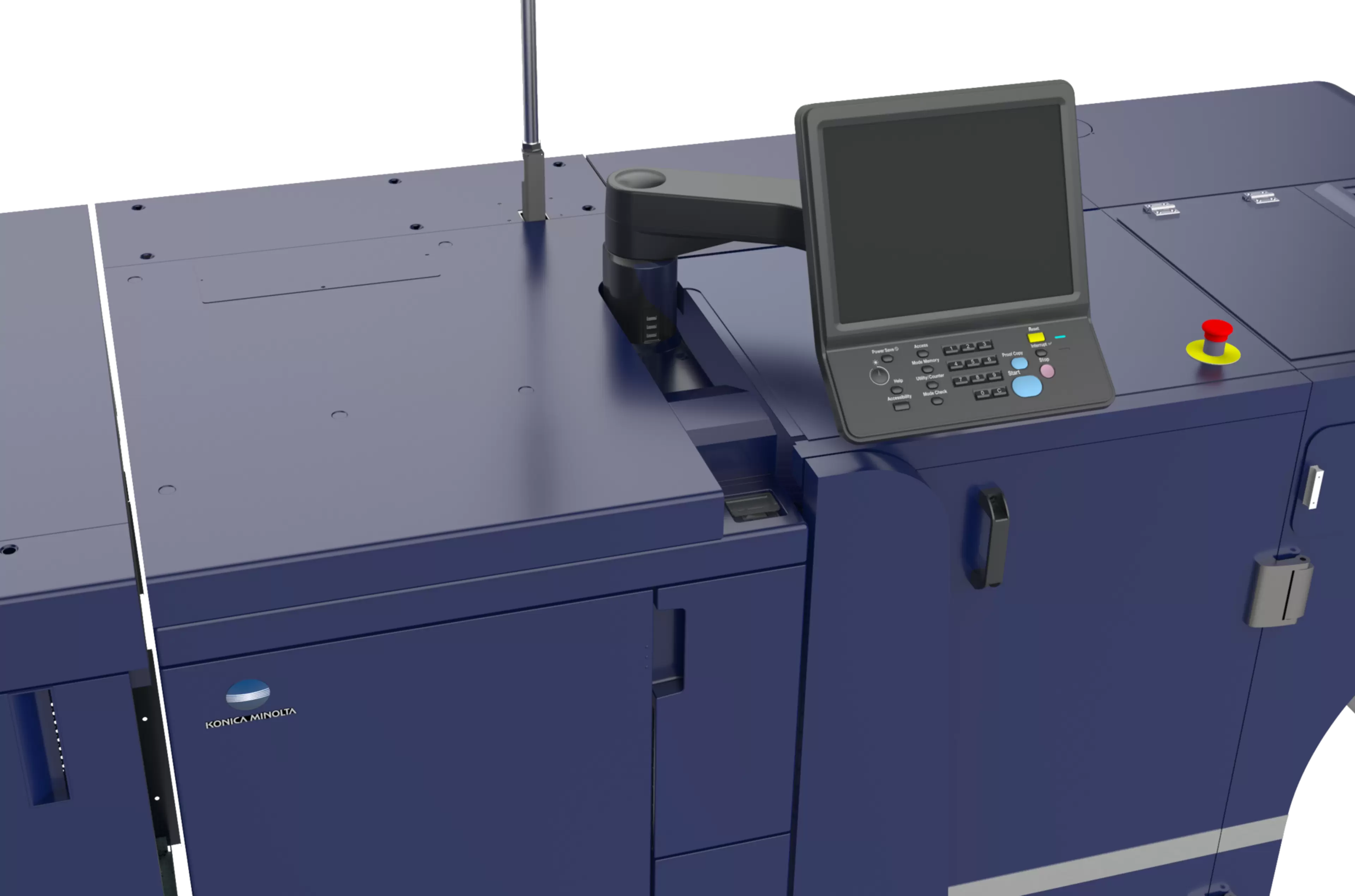 AccurioLabel 231 studio picture Touch panel