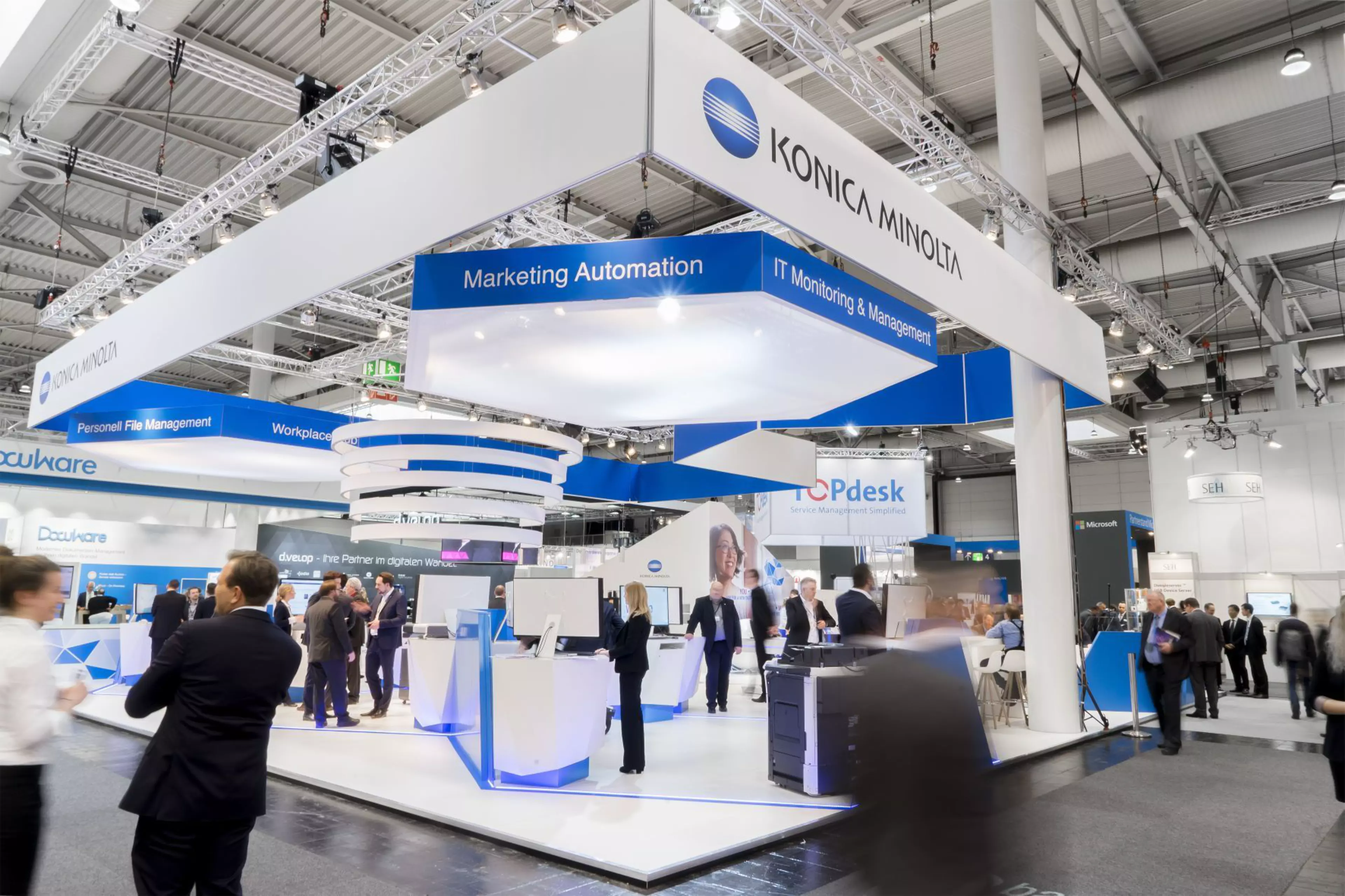 Konica Minolta presented its vision for the Workplace of the Future at CeBIT 2017