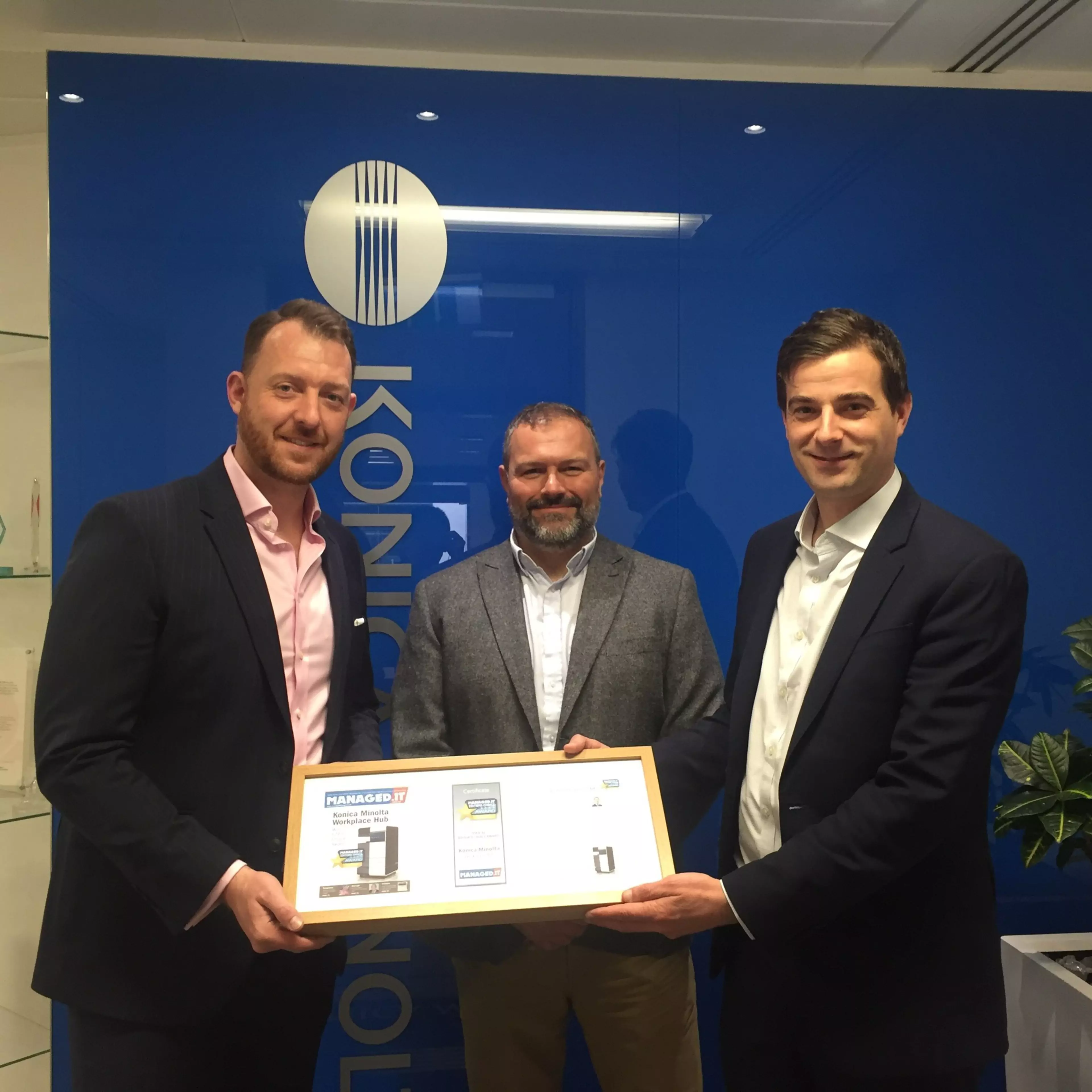 Konica Minolta’s Workplace Hub awarded Managed.IT Magazine’s Editor’s Choice