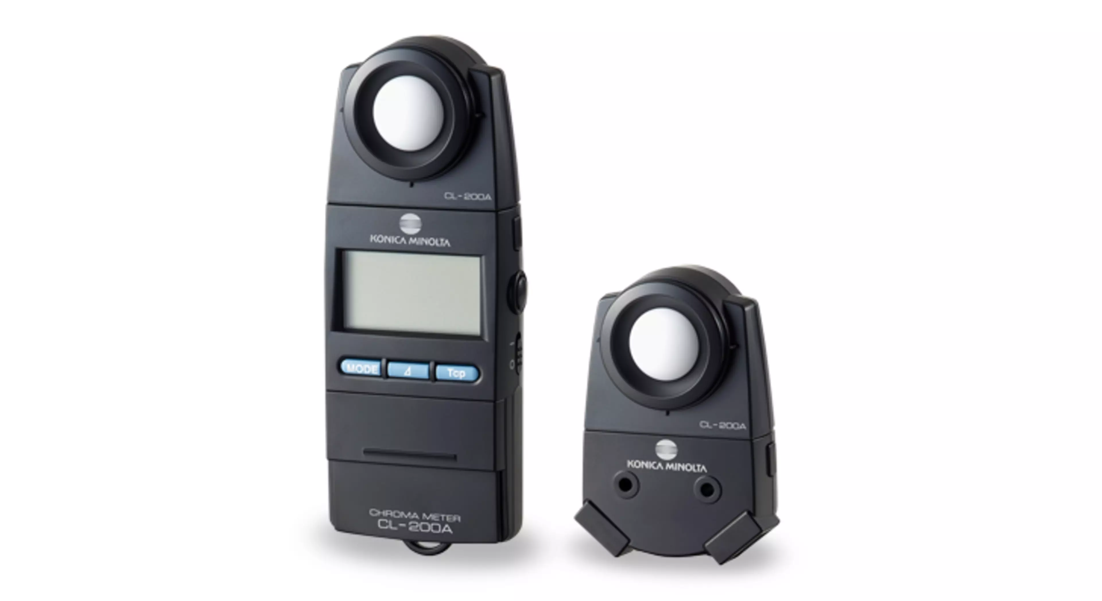 Illuminance Colour Meter CL200A and its detachable receptor head for multiPoint measurements