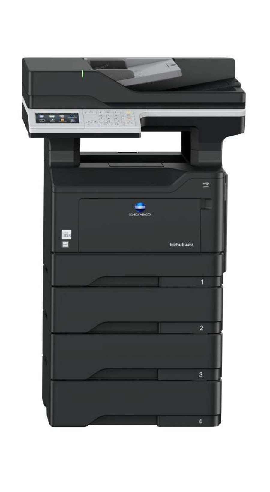 Bizhub 4422 A4 Multifunktionsdrucker Schwarz Weiss Konica Minolta