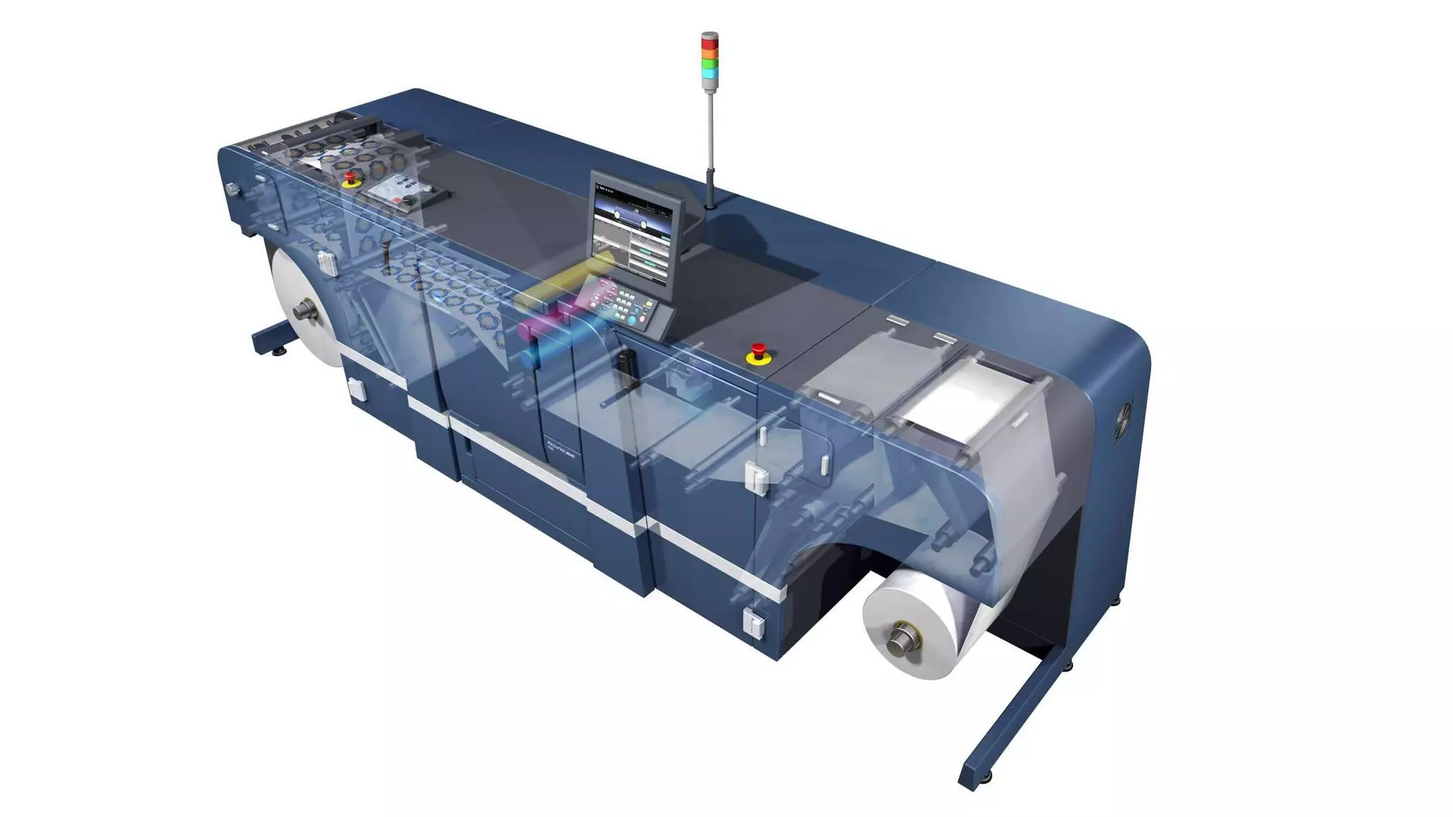 Verniciatura e laminazione a spot di AccurioLabel 230