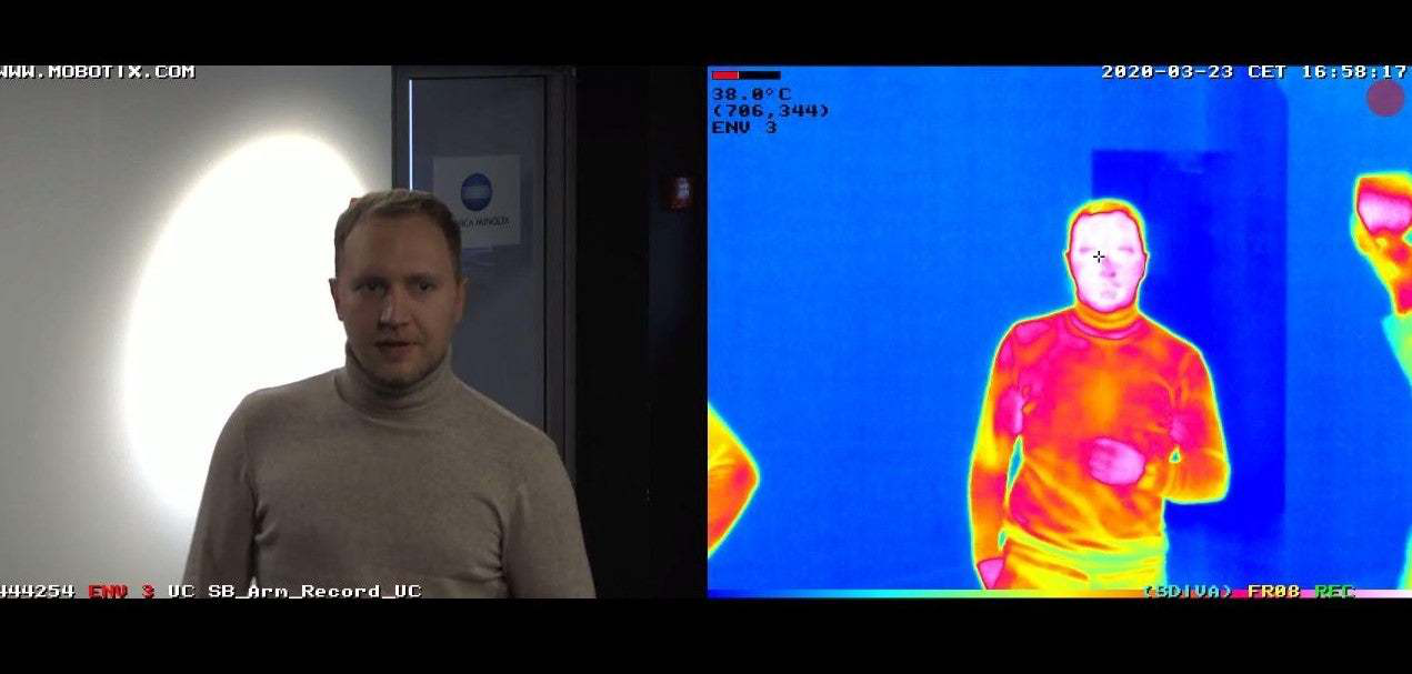Вимірювання температури людей