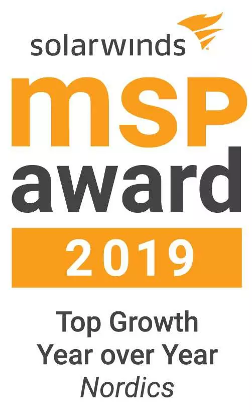 SolarWinds MSP Awards 2019 logo