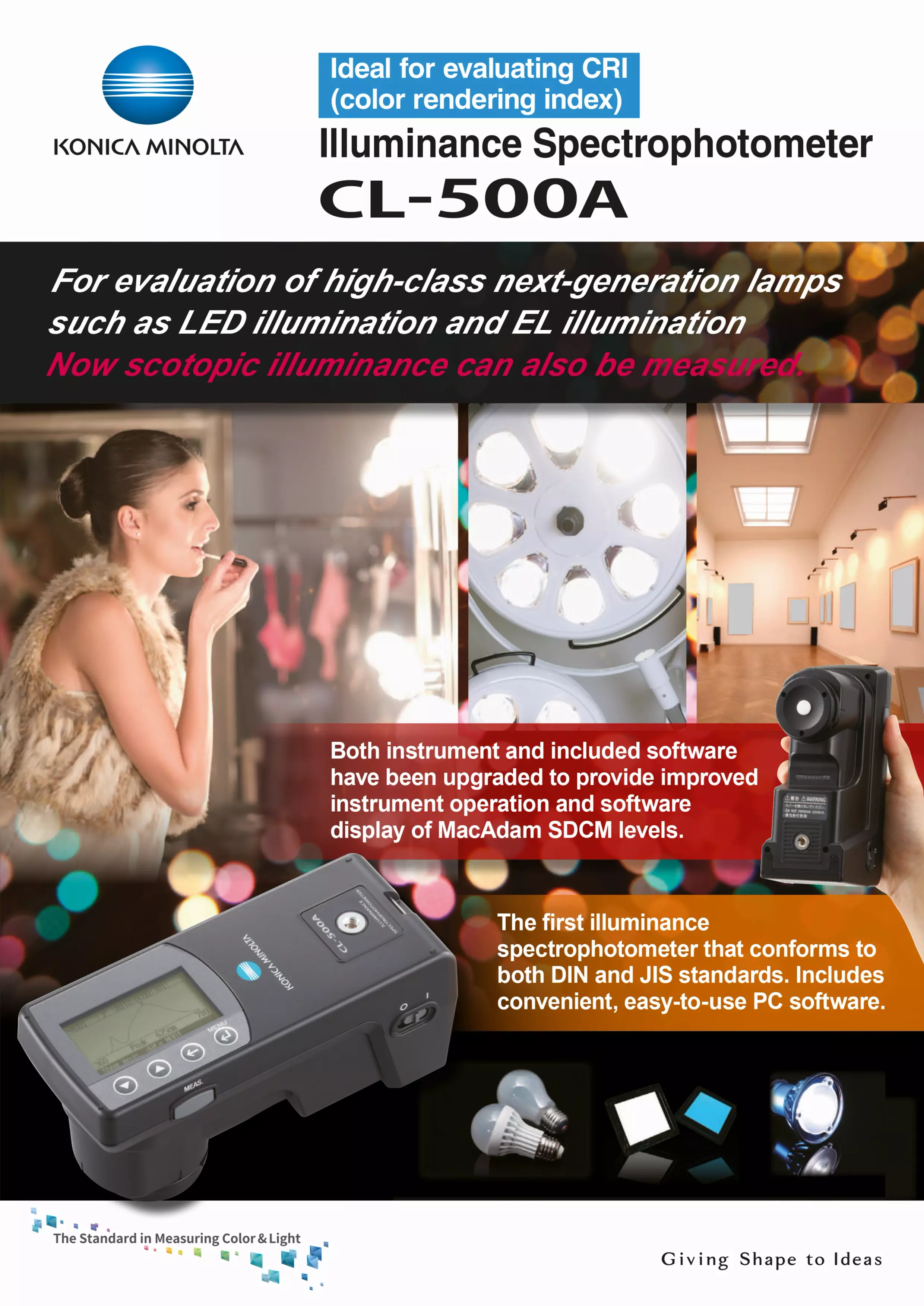 Illuminance Colour Meter CL-500A | KONICA MINOLTA