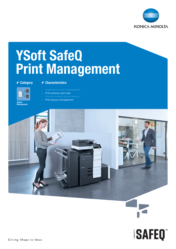 YSoft SafeQ Output Management Software KONICA MINOLTA
