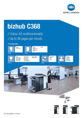 Konica Minolta Bizhub C368 Drivers Download