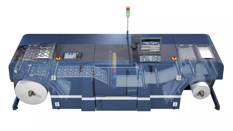 AccurioLabel 230 spotlakk og foiliering