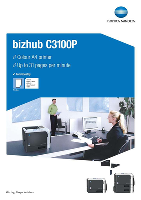 Bizhub C3100p Multifunctional Office Printer Konica Minolta