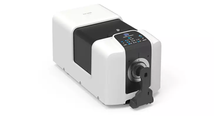 Colour-and-Gloss Benchtop Spectrophotometer CM-36dG with versatile horizontal or top-port alignment with ISO compliant gloss sensor and stability check (right view)