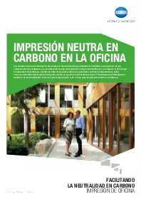 Impresión neutra en carbono en la oficina