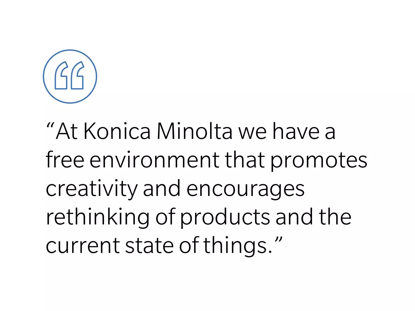 Career Our promise KONICA MINOLTA