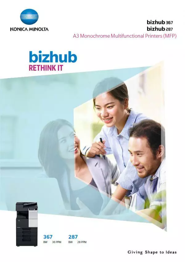 bizhub 367 / 287 | KONICA MINOLTA