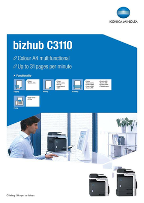Bizhub C3110 Multifunctional Office Printer Konica Minolta